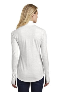 LST855 - Sport-Tek Ladies Sport Wick Stretch Reflective Heather 1/2 Zip Pullover