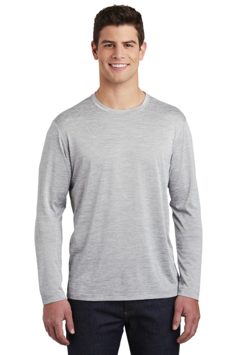 ST390LS - Sport-Tek PosiCharge Long Sleeve Electric Heather Tee