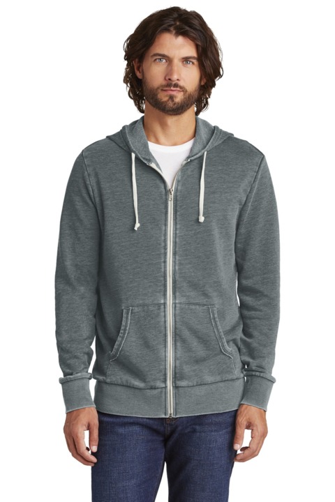 AA8636 - Alternative Burnout Laid-Back Zip Hoodie