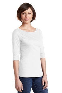 DM107L - District Women's Perfect Weight 3/4 Sleeve Tee