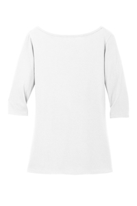 DM107L - District Women's Perfect Weight 3/4 Sleeve Tee