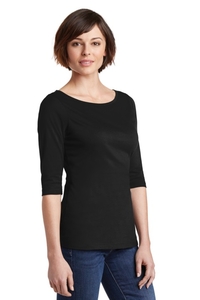 DM107L - District Women's Perfect Weight 3/4 Sleeve Tee