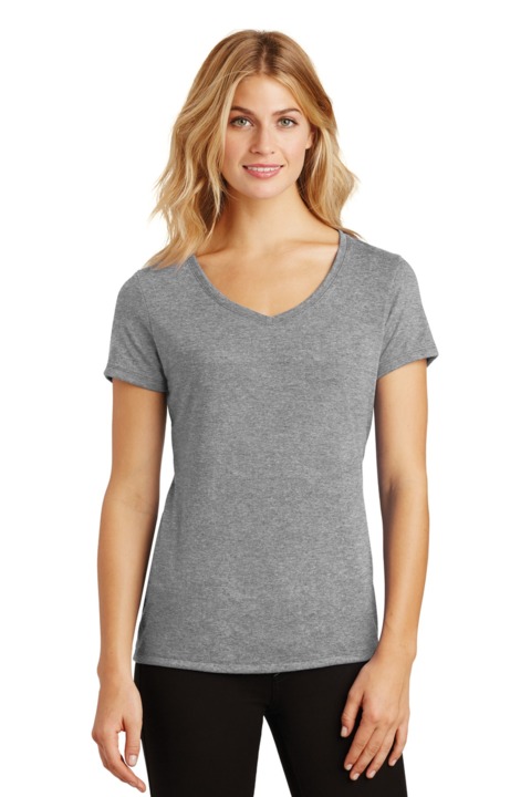 DM1350L - District Women's Perfect Tri V Neck Tee