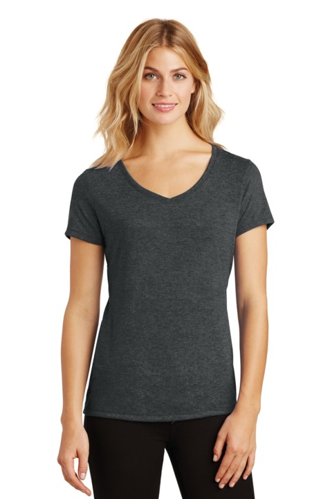 DM1350L - District Women's Perfect Tri V Neck Tee