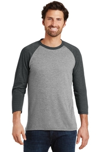 DM136 - District Perfect Tri 3/4 Sleeve Raglan