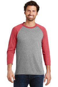 DM136 - District Perfect Tri 3/4 Sleeve Raglan