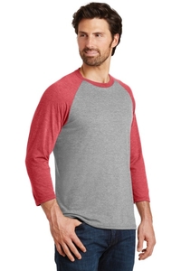 DM136 - District Perfect Tri 3/4 Sleeve Raglan