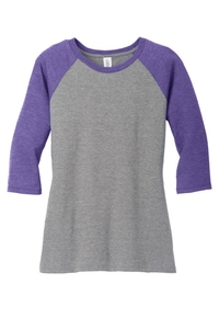 DM136L - District Women's Perfect Tri 3/4 Sleeve Raglan