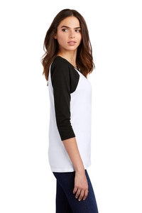 DM136L - District Women's Perfect Tri 3/4 Sleeve Raglan