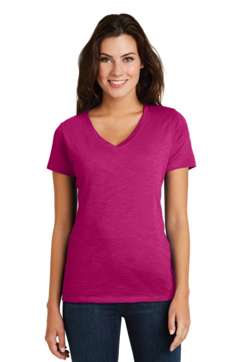 DM3501 - District Women's Super Slub V Neck Tee