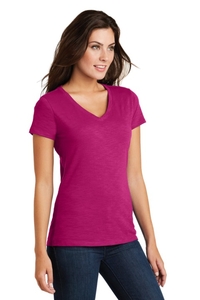 DM3501 - District Women's Super Slub V Neck Tee