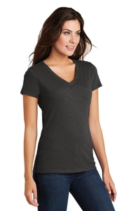 DM3501 - District Women's Super Slub V Neck Tee