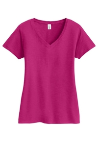 DM3501 - District Women's Super Slub V Neck Tee