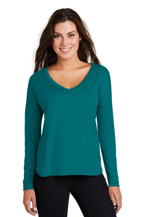 DM413 - District Women's Drapey Long Sleeve Tee