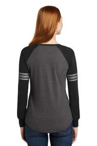 DM477 - District Women's Game Long Sleeve V Neck Tee