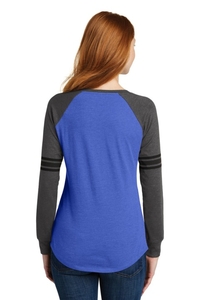 DM477 - District Women's Game Long Sleeve V Neck Tee