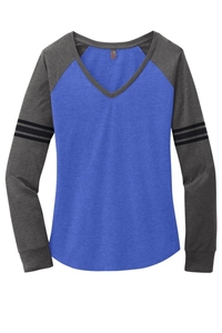 DM477 - District Women's Game Long Sleeve V Neck Tee