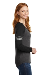 DM477 - District Women's Game Long Sleeve V Neck Tee