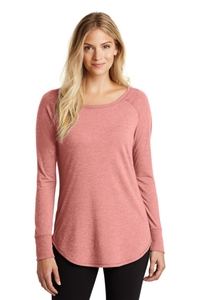 DT132L - District Women's Perfect Tri Long Sleeve Tunic Tee