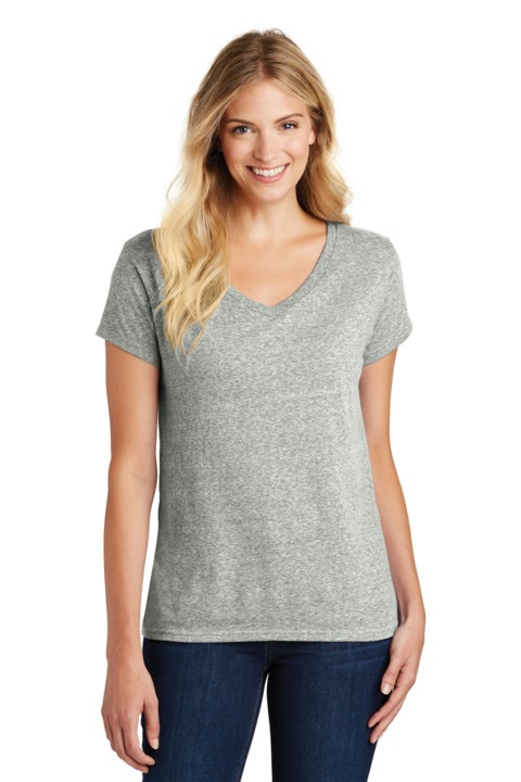 DM465A - District Women's Astro V Neck Tee