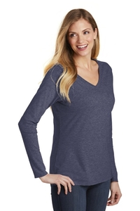 DT6201 - District Women's Very Important Tee Long Sleeve V Neck