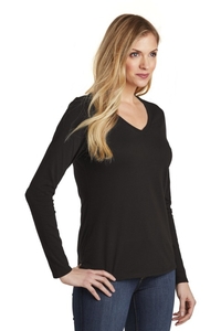 DT6201 - District Women's Very Important Tee Long Sleeve V Neck