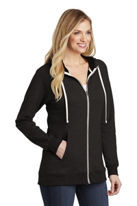 DT456 - District Women's Perfect Tri Blend French Terry Full Zip Hoodie