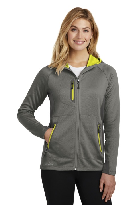 EB245 - Eddie Bauer Ladies Sport Hooded Full Zip Fleece Jacket