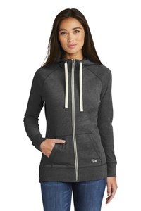 LNEA122 - New Era Ladies Sueded Cotton Blend Full Zip Hoodie