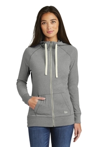 LNEA122 - New Era Ladies Sueded Cotton Blend Full Zip Hoodie