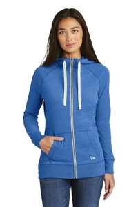 LNEA122 - New Era Ladies Sueded Cotton Blend Full Zip Hoodie