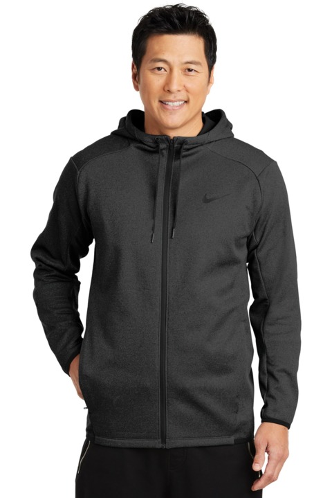 NKAH6268 - Nike Therma-FIT Textured Fleece Full Zip Hoodie