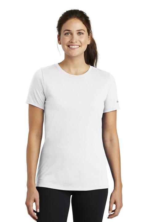 NKBQ5234 - Nike Ladies Dri-FIT Cotton / Poly Scoop Neck Tee