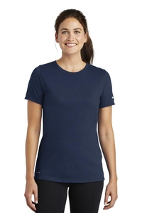 NKBQ5234 - Nike Ladies Dri-FIT Cotton / Poly Scoop Neck Tee