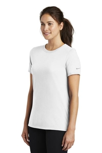 NKBQ5234 - Nike Ladies Dri-FIT Cotton / Poly Scoop Neck Tee