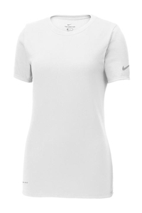 NKBQ5234 - Nike Ladies Dri-FIT Cotton / Poly Scoop Neck Tee