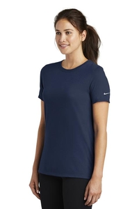 NKBQ5234 - Nike Ladies Dri-FIT Cotton / Poly Scoop Neck Tee