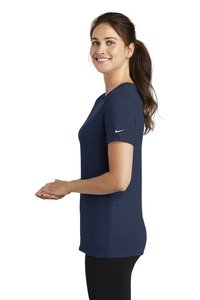 NKBQ5234 - Nike Ladies Dri-FIT Cotton / Poly Scoop Neck Tee