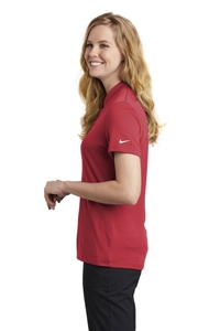 NKAA1848 - Nike Ladies Dri-FIT Hex Textured V Neck Top