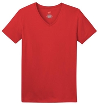 5780 - Hanes Ladies Tagless 100% Cotton V-Neck T-Shirt