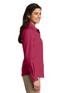 LW100 - Port Authority Ladies Long Sleeve Carefree Poplin Shirt