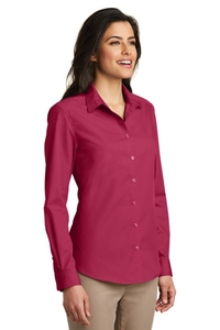 LW100 - Port Authority Ladies Long Sleeve Carefree Poplin Shirt