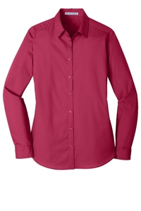 LW100 - Port Authority Ladies Long Sleeve Carefree Poplin Shirt