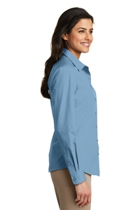 LW100 - Port Authority Ladies Long Sleeve Carefree Poplin Shirt