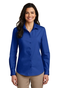 LW100 - Port Authority Ladies Long Sleeve Carefree Poplin Shirt