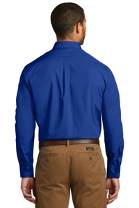 W100 - Port Authority Long Sleeve Carefree Poplin Shirt