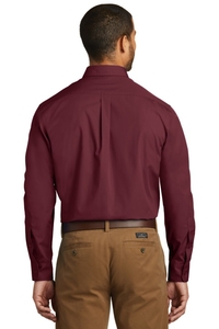 W100 - Port Authority Long Sleeve Carefree Poplin Shirt