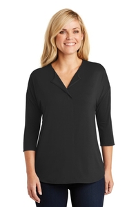 LK5433 - Port Authority Ladies Concept 3/4-Sleeve Soft Split Neck Top