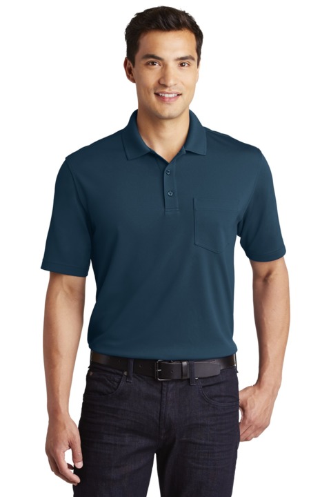 K110P - Port Authority Dry Zone UV Micro Mesh Pocket Polo