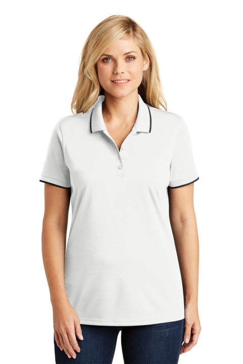 LK111 - Port Authority Ladies Dry Zone UV Micro Mesh Tipped Polo